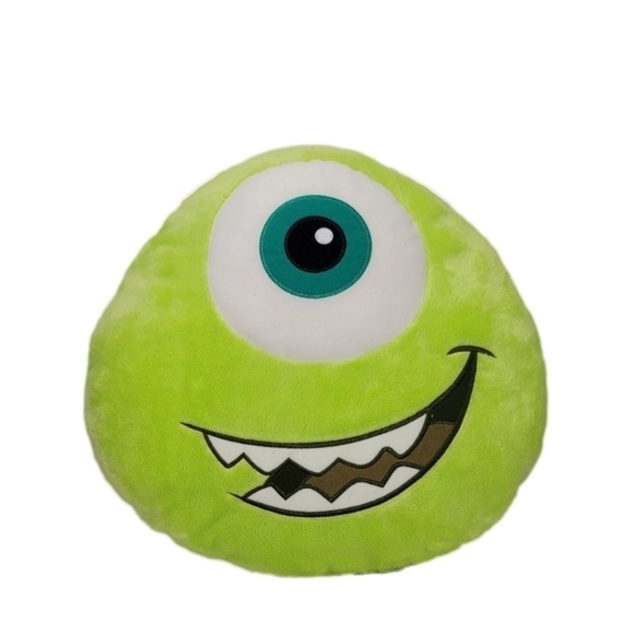 DISNEY Pixar Mike Wazowski Pajama Pouch Pillow Stuffy -Green Rare Monsters Inc.